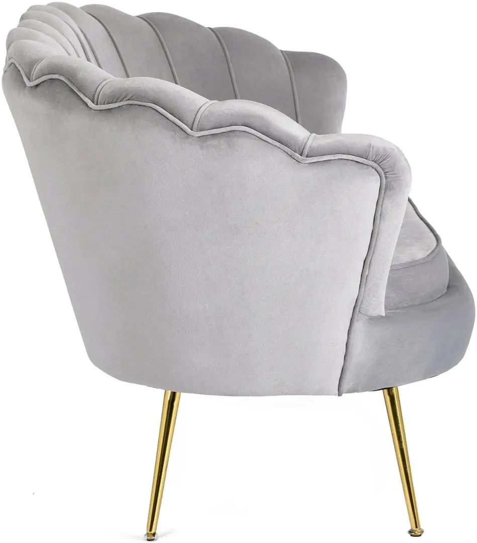 Диван Mebel Elite Zendaya (Grey/Gold)