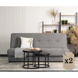 Комплект диванов 2шт Mebel Elite Aruba Polaris 19 (Grey) Thumb