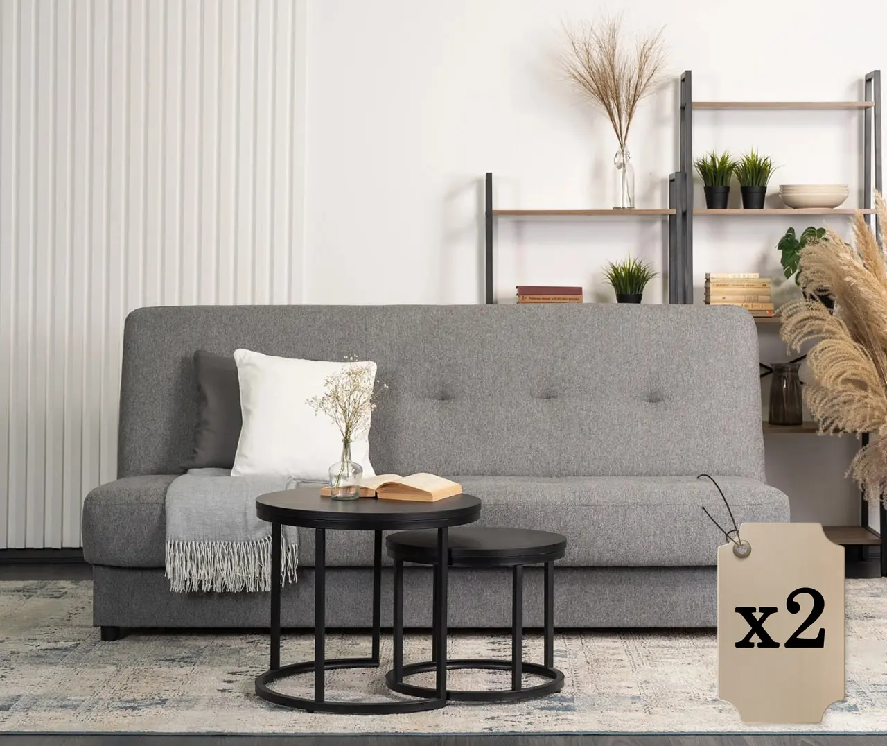 Комплект диванов 2шт Mebel Elite Aruba Polaris 19 (Grey) - 3