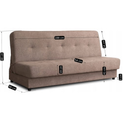 Комплект диванов 2шт Mebel Elite Aruba Polaris 4 (Brown) Thumb