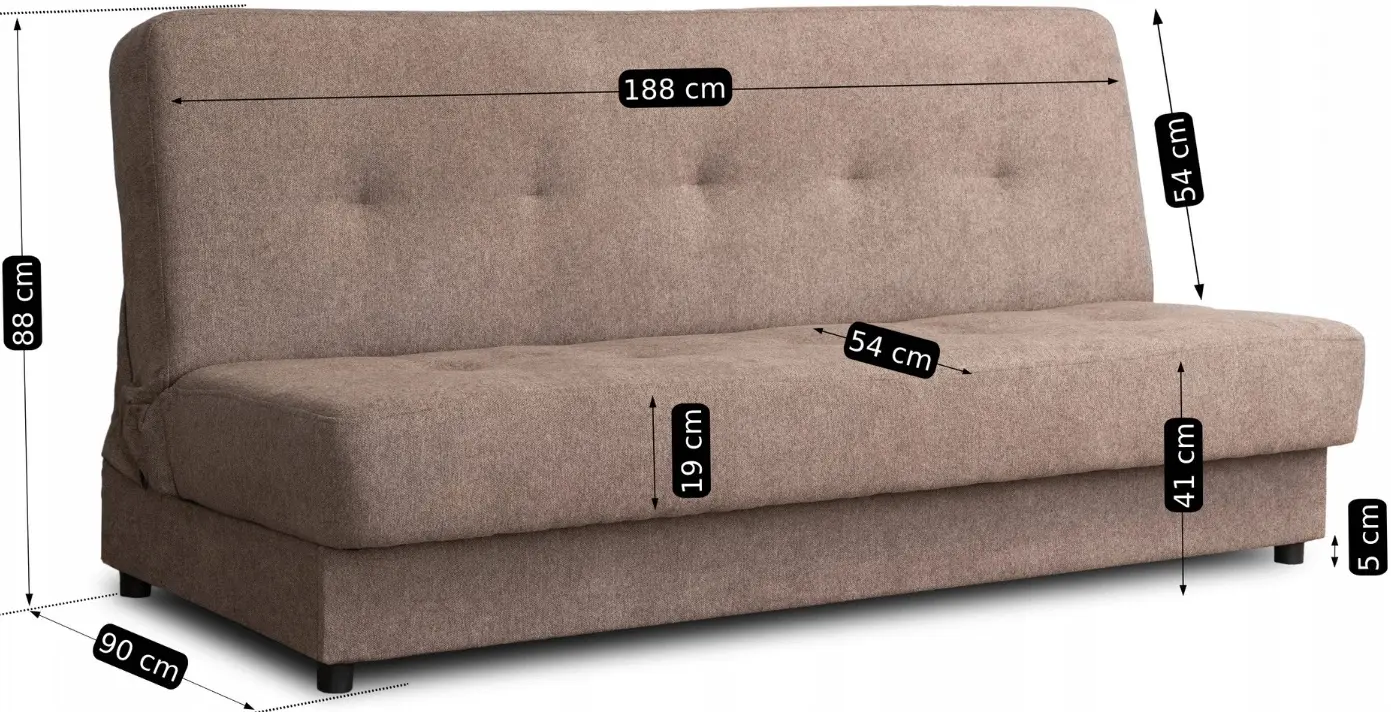 Комплект диванов 2шт Mebel Elite Aruba Polaris 4 (Brown) - 4