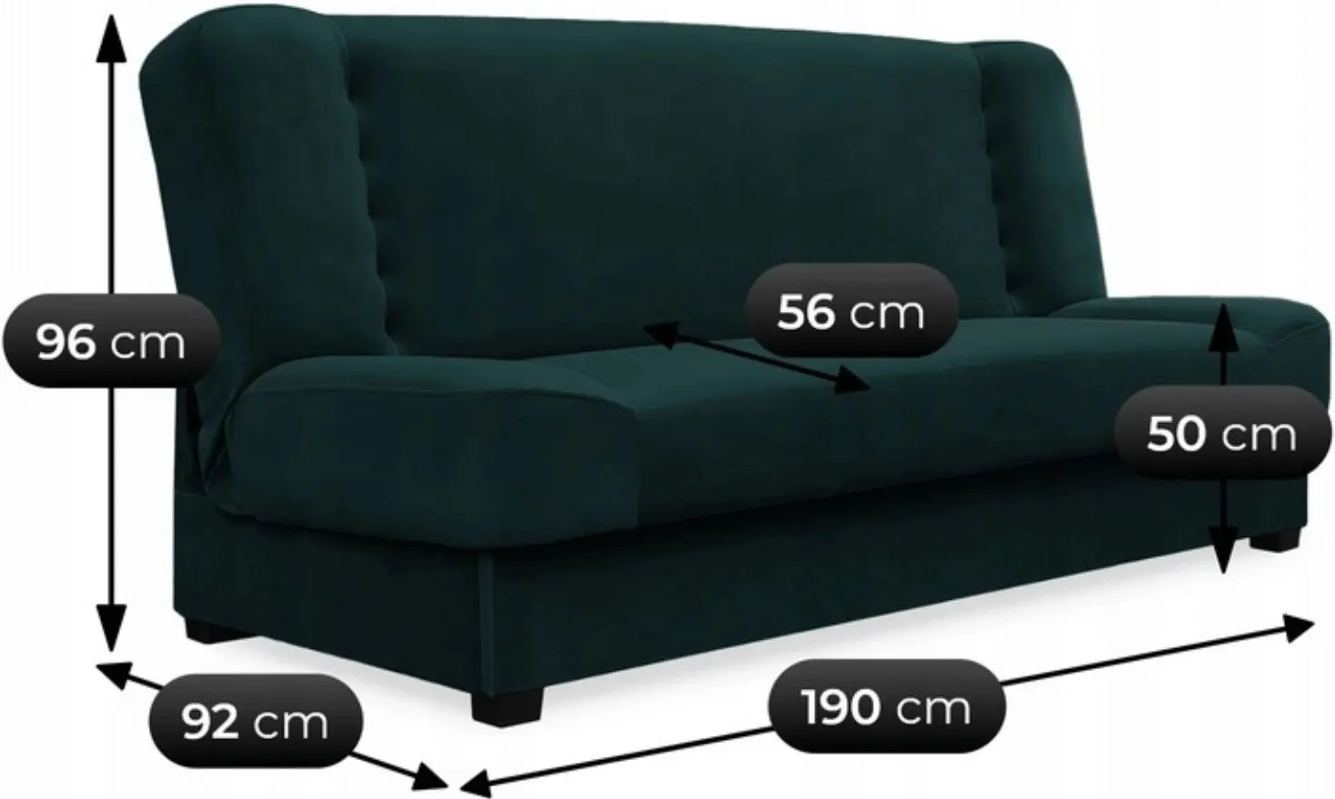 Комплект диванов 2шт Mebel Elite Piano Kronos 19 (Green) - 6