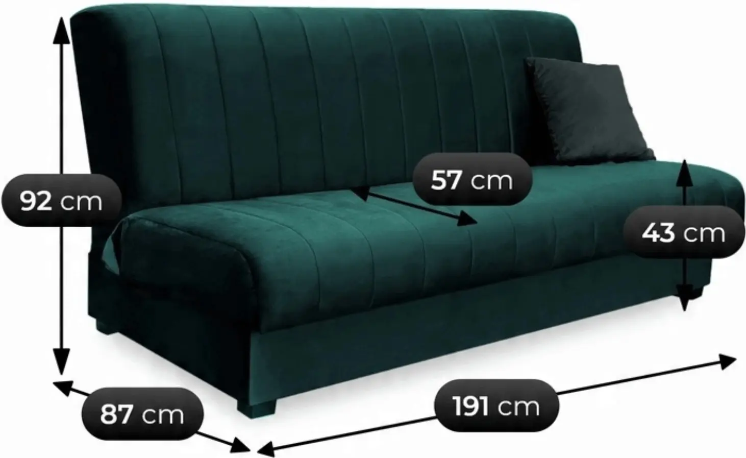 Комплект диванов 2шт Mebel Elite Sigma Kronos 19 (Green) - 6
