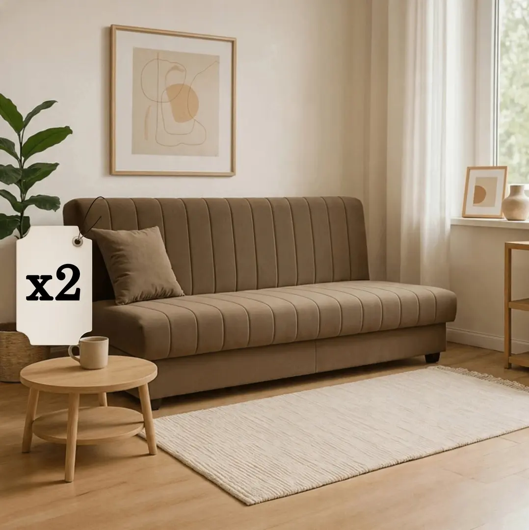 Комплект диванов 2шт Mebel Elite Sigma Paros 3 (Beige)