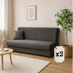 Комплект диванов 2шт Mebel Elite Sigma Paros 6 (Grey)