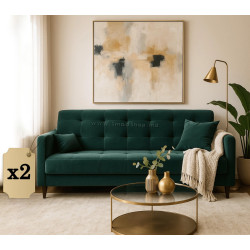 Комплект диванов 2шт Mebel Elite Tivoli Kronos 19 (Green)