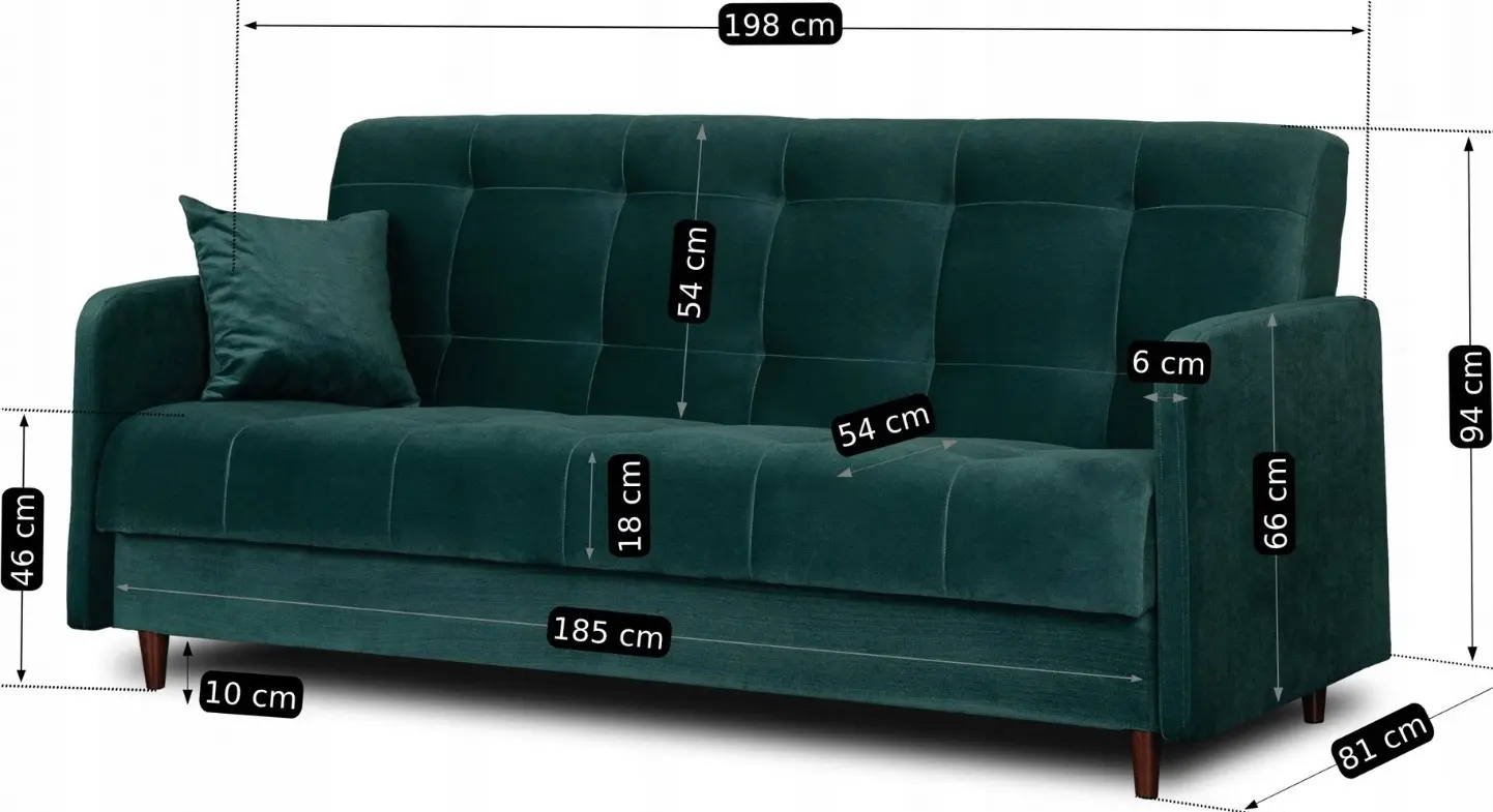Комплект диванов 2шт Mebel Elite Tivoli Kronos 19 (Green) - 6