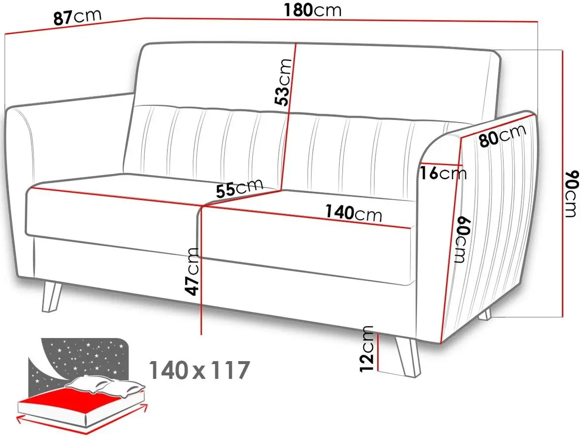 Canapea Mirjan24 Avril II/Azaria (Antique Pink) - 2