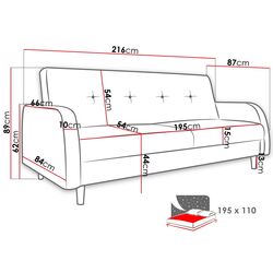 Canapea Mirjan24 Carlos/Ingrid (Gray) Thumb