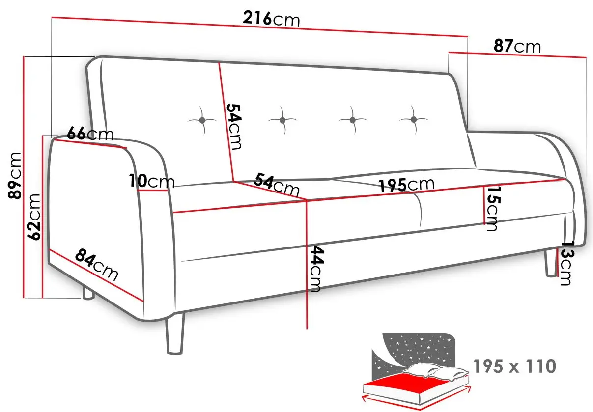 Canapea Mirjan24 Carlos/Ingrid (Gray) - 6