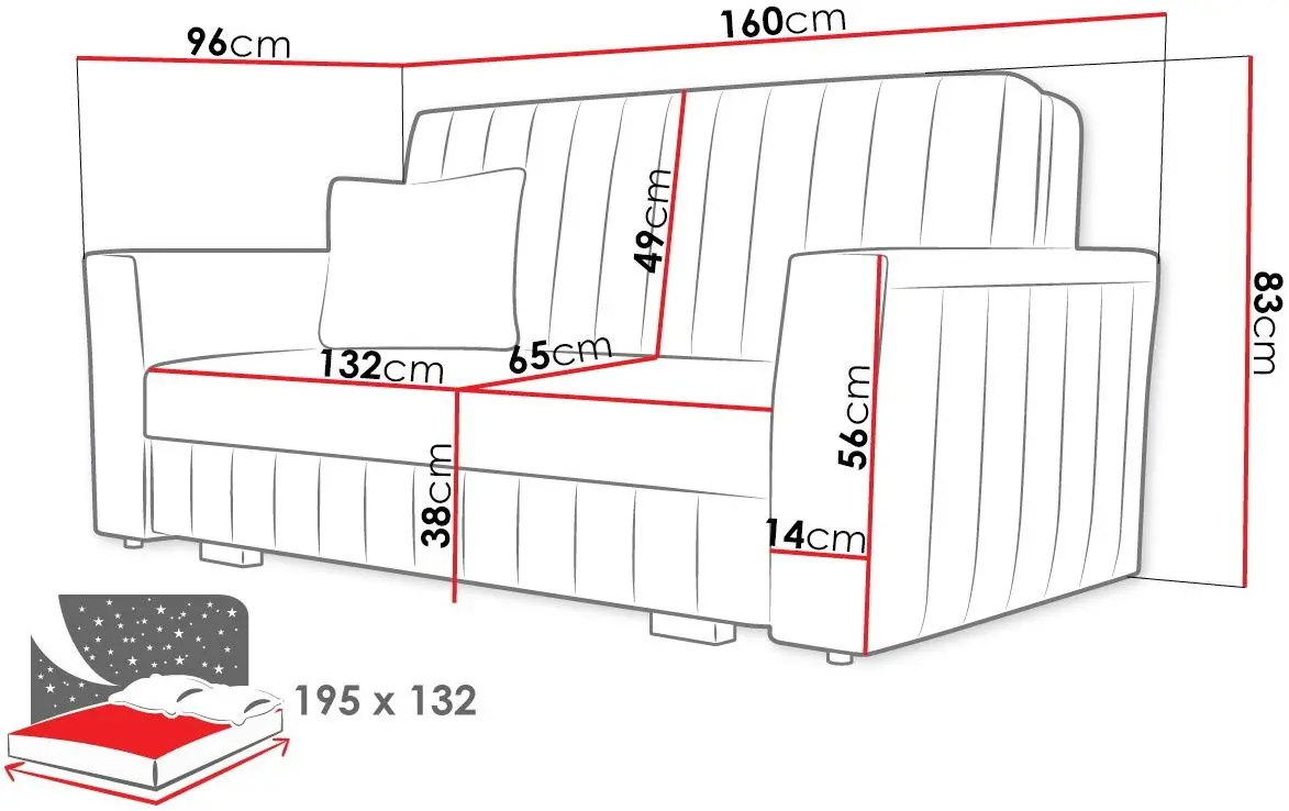 Canapea Mirjan24 Clivia Glam III/Viva (Gray Light) - 10
