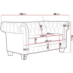 Canapea Mirjan24 Evelonas/Solamis 2 (Gray) Thumb