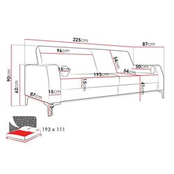 Canapea Mirjan24 Facundo/Noelia (Gray) Thumb