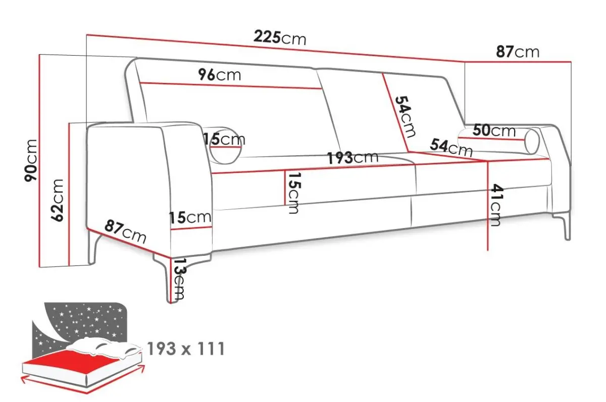 Canapea Mirjan24 Facundo/Noelia (Gray) - 7