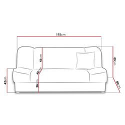 Canapea Mirjan24 Miltonia/Gabi (Gray-Beige) Thumb