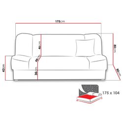 Canapea Mirjan24 Miltonia/Gabi (Gray) Thumb