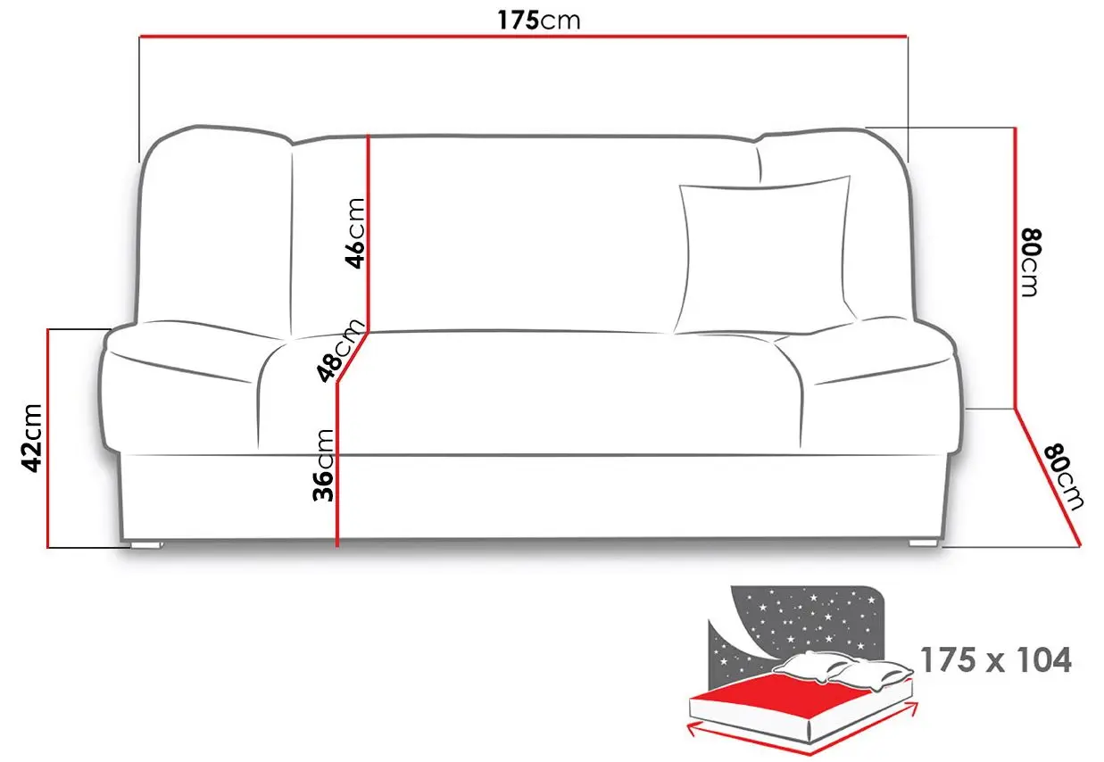 Canapea Mirjan24 Miltonia/Gabi (Gray) - 3