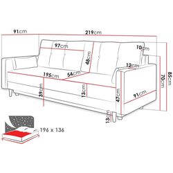 Диван Mirjan24 Seweris/Bongo (Gray) Thumb