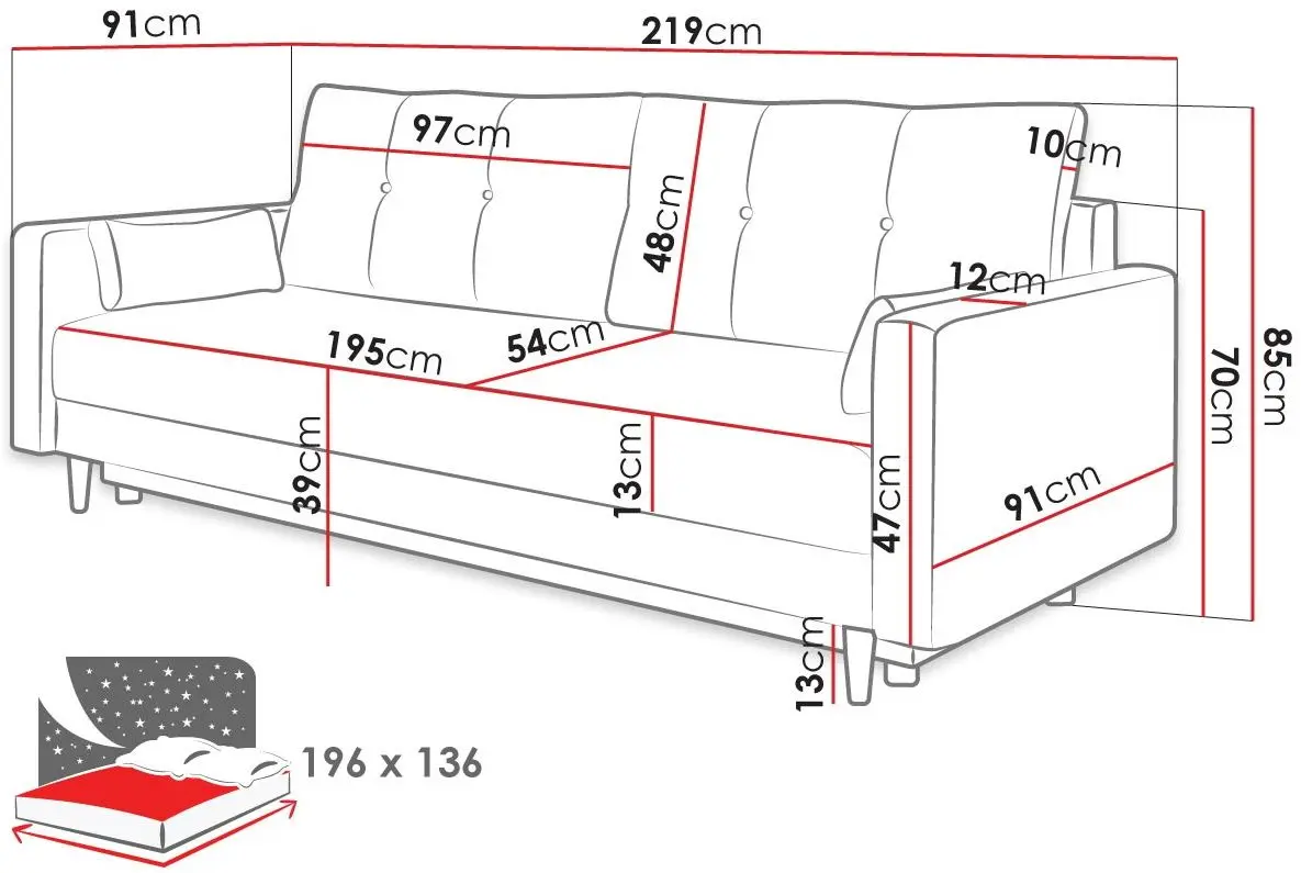 Диван Mirjan24 Seweris/Bongo (Gray) - 4