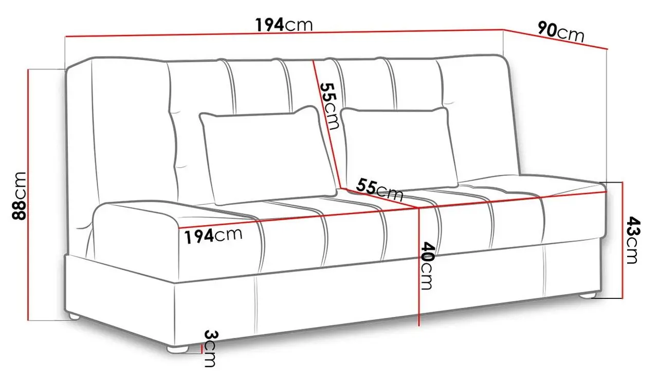 Canapea Mirjan24 Tytan/Sonia (Gray) - 3