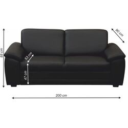 Canapea Mobhaus Biter (Black) Thumb