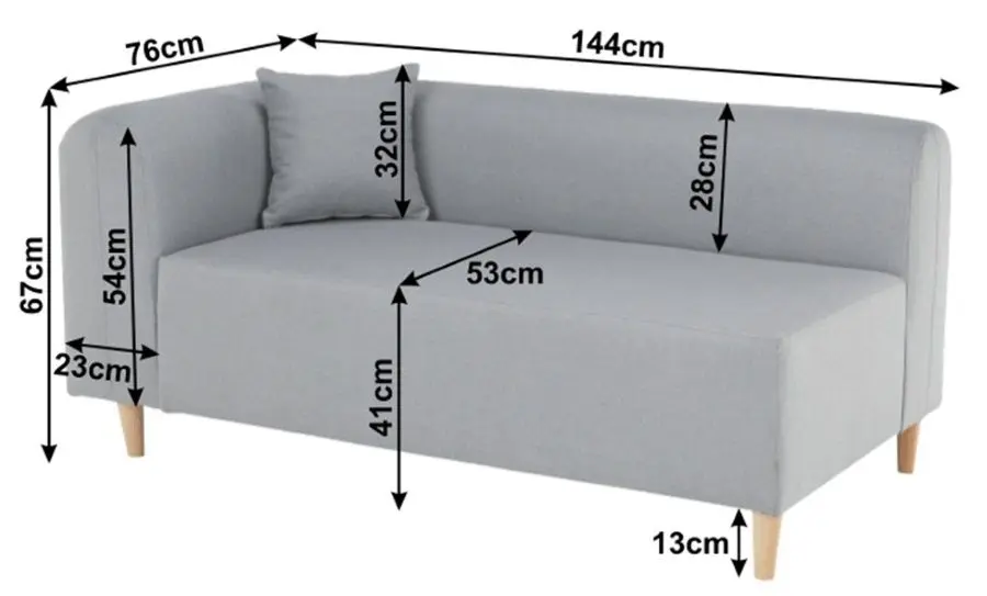 Диван Mobhaus Broken Left (Gray)