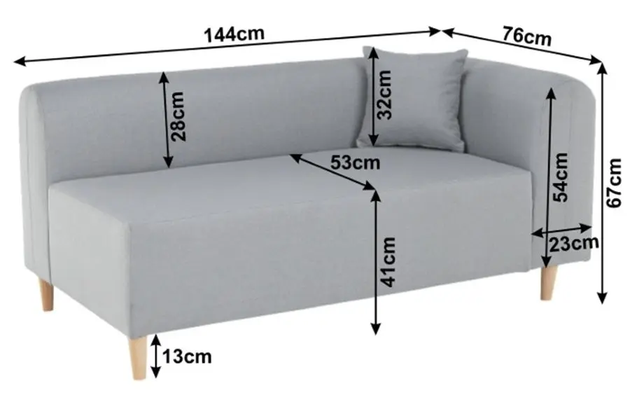 Диван Mobhaus Broken Right (Gray)