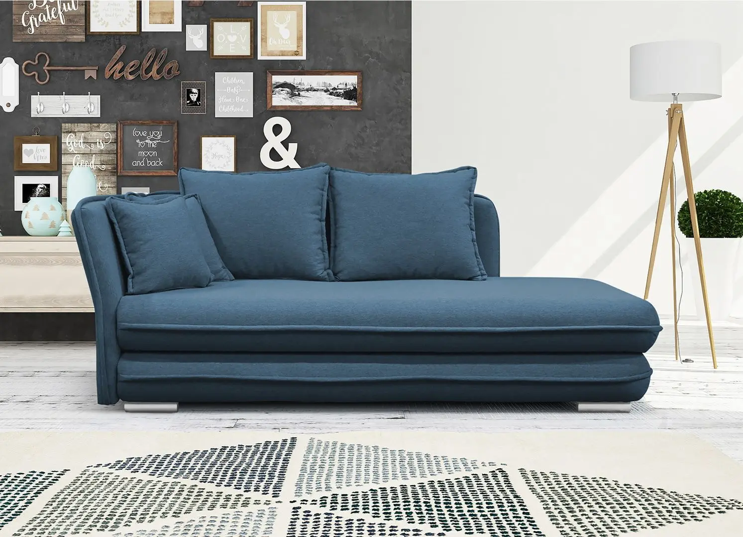 Canapea Mobhaus Lamba Left (Blue)