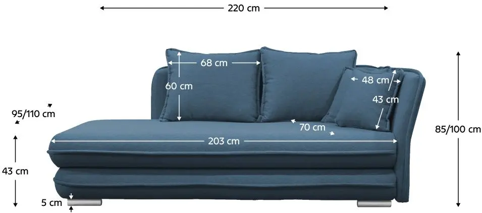 Диван Mobhaus Lamba Right (Blue) - 2