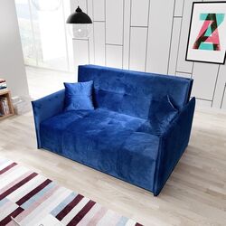 Диван раскладной Mobhaus Alana Paris Riviera Blue (3-местный) Thumb