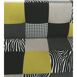 Canapea extensibila Mobhaus Alabama (Light Green/Gray/Black) Thumb