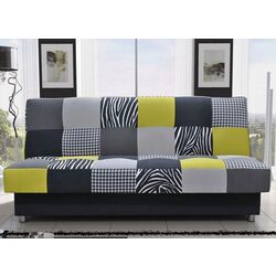 Canapea extensibila Mobhaus Alabama (Light Green/Gray/Black) Thumb