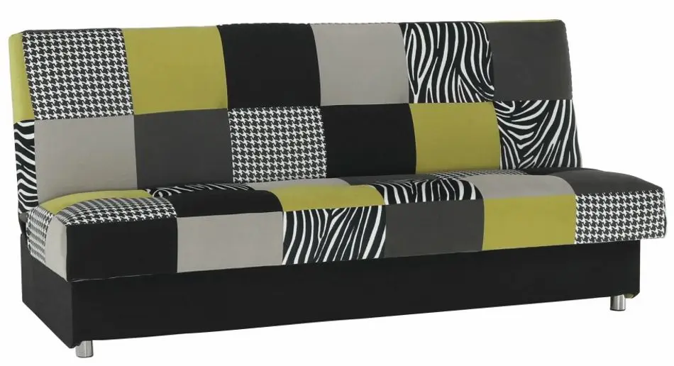 Canapea extensibila Mobhaus Alabama (Light Green/Gray/Black)