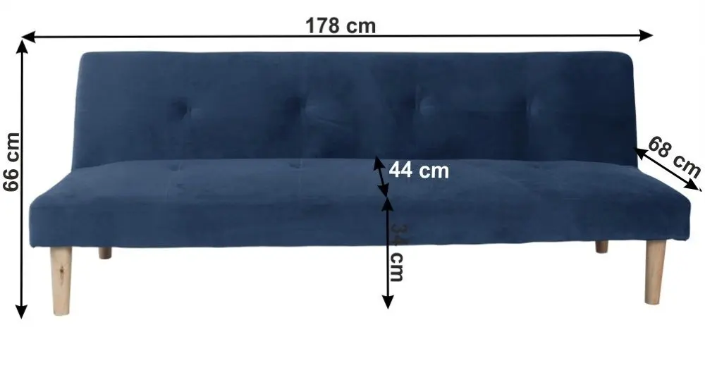 Диван раскладной Mobhaus Alida (Dark Blue) - 2