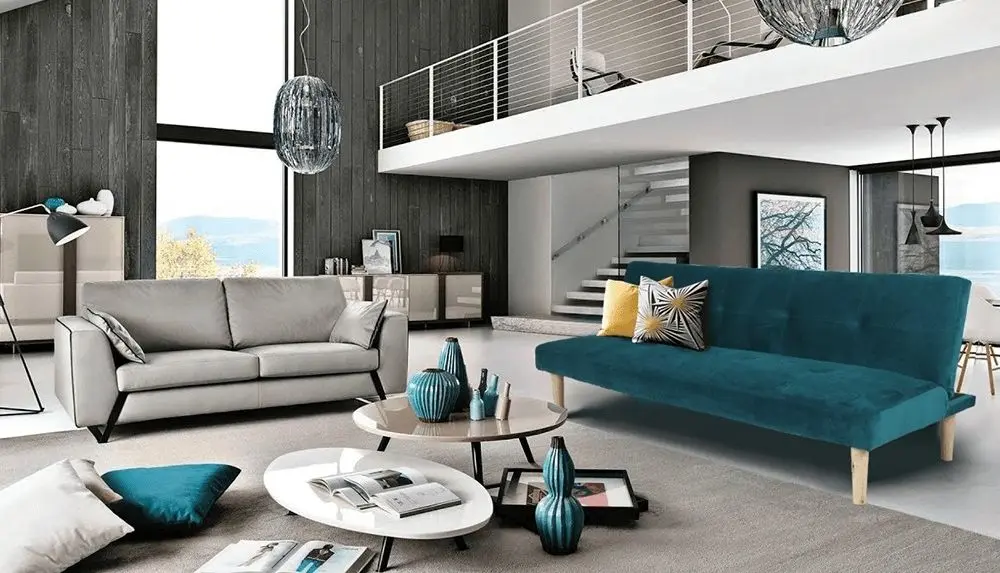 Canapea extensibila Mobhaus Alida (Emerald)