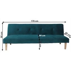 Canapea extensibila Mobhaus Alida (Emerald) Thumb