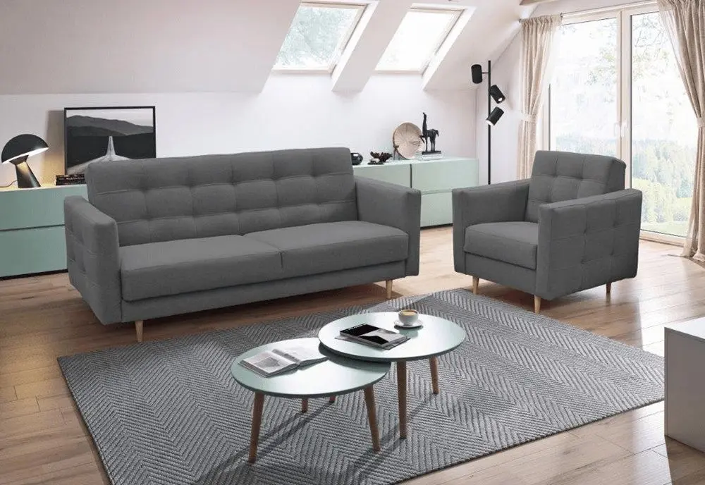 Диван раскладной Mobhaus Amedia 3-местный (Dark Gray)