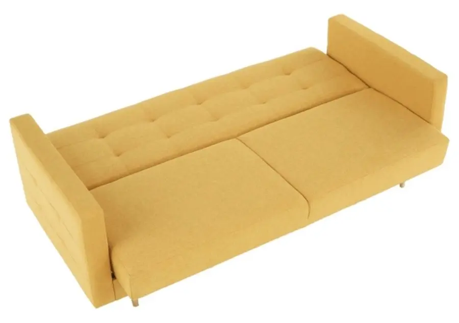 Canapea extensibila Mobhaus Amedia 3-locuri (Mustard)