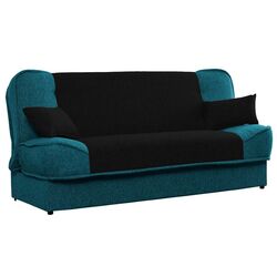 Canapea extensibila Mobhaus Asia New (Turquoise/Black)
