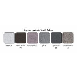 Canapea extensibila Mobhaus Bella Left (Menthol/Gray) Thumb