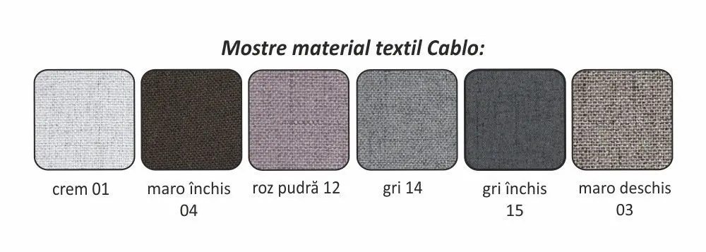 Canapea extensibila Mobhaus Bella Left (Menthol/Gray)