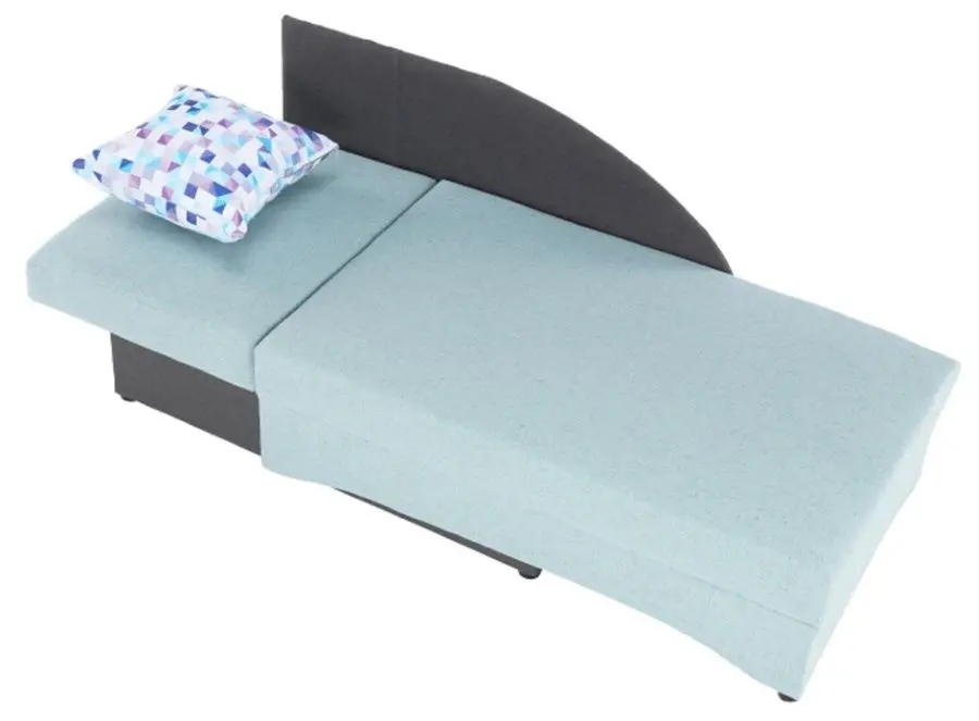 Canapea extensibila Mobhaus Bella Left (Menthol/Gray)