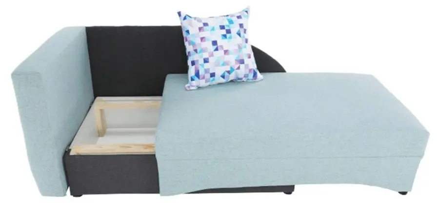 Canapea extensibila Mobhaus Bella Left (Menthol/Gray)