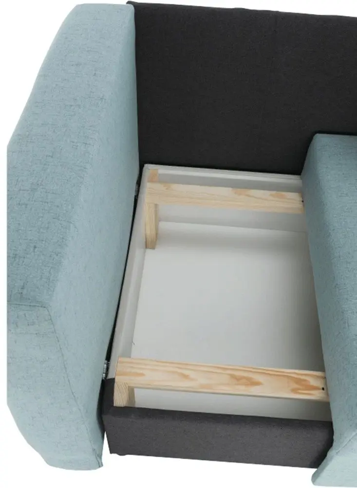 Canapea extensibila Mobhaus Bella Left (Menthol/Gray)