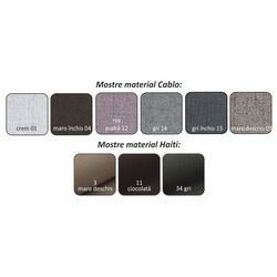 Canapea extensibila Mobhaus Laurel Left (Gray-Black) Thumb