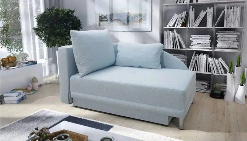 Canapea extensibila Mobhaus Laurel Left (Light Blue) - 6