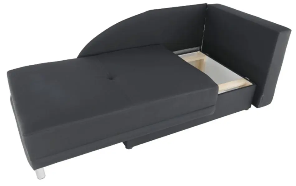 Canapea extensibila Mobhaus Laurel Right (Gray-Black)
