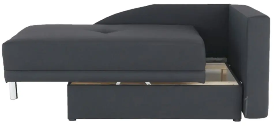 Canapea extensibila Mobhaus Laurel Right (Gray-Black)