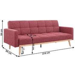 Диван раскладной Mobhaus Mavera (Burgundy) Thumb