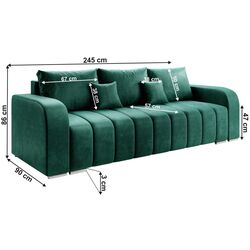 Canapea extensibila Mobhaus Porima (Emerald) Thumb